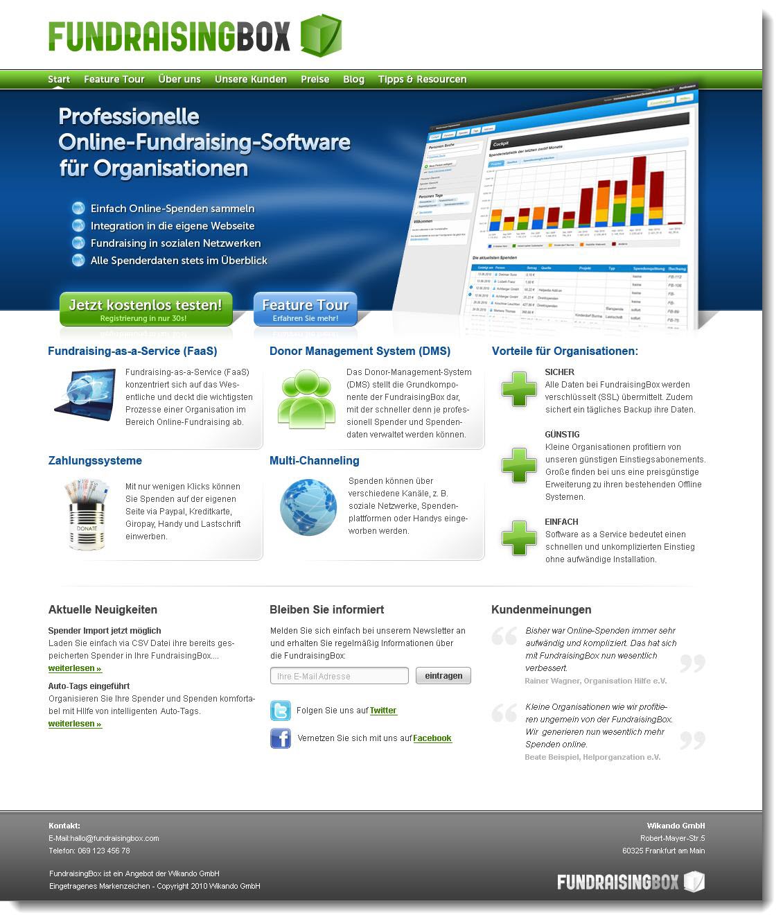 Nicht perfekt, aber mit viel Herzblut: unsere erste Webseite.