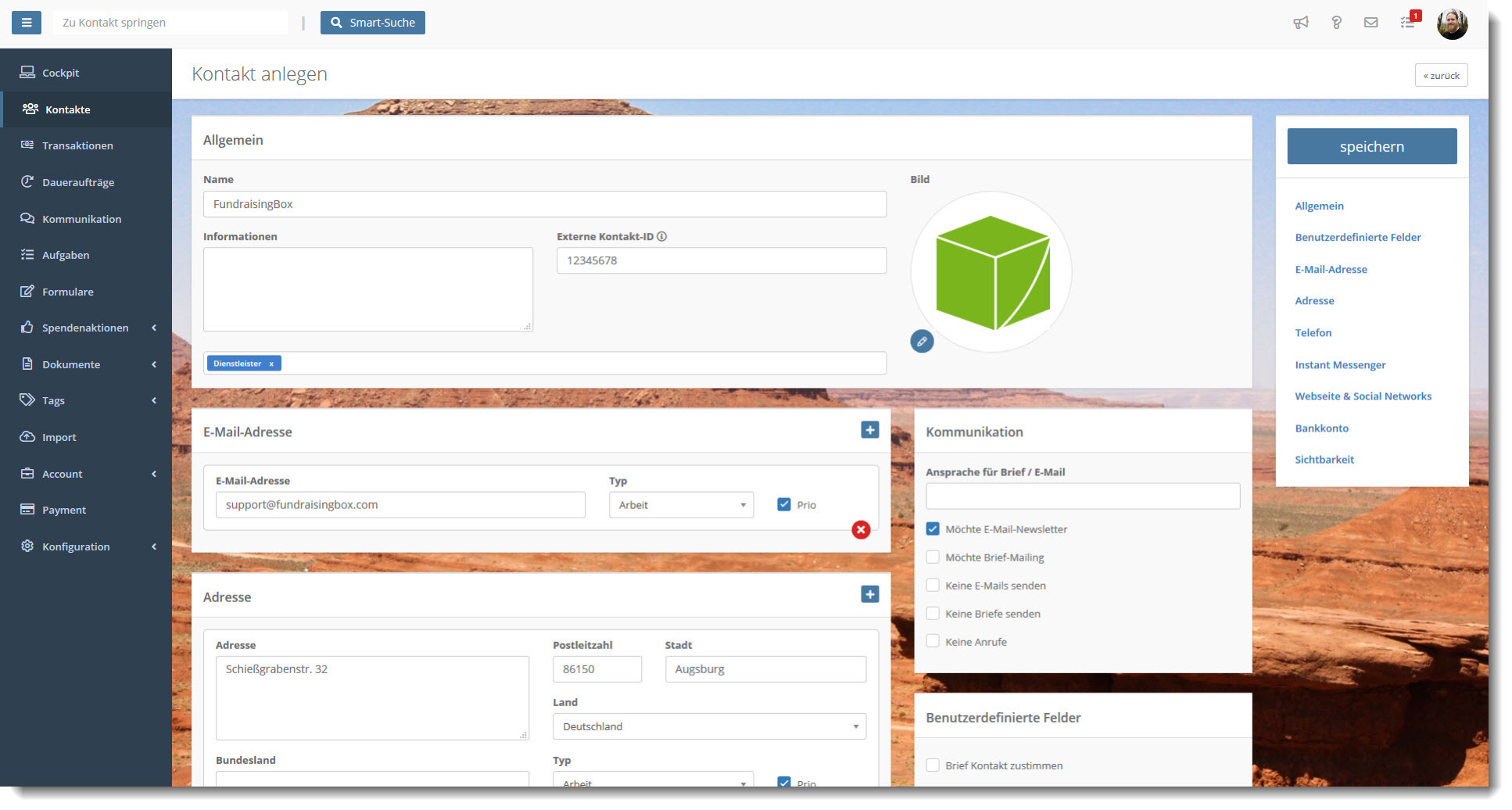 Kamika – die neue Benutzeroberfläche der FundraisingBox.