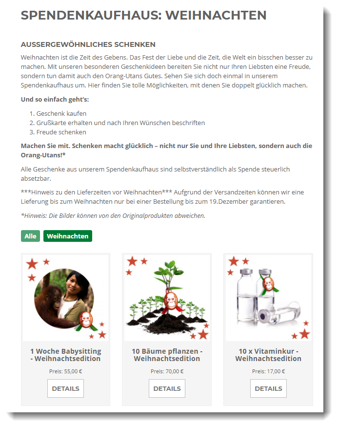 Spendenshop-Weihnachtsedition-Borneo-Orangutan-Survival-FundraisingBox-Wikando