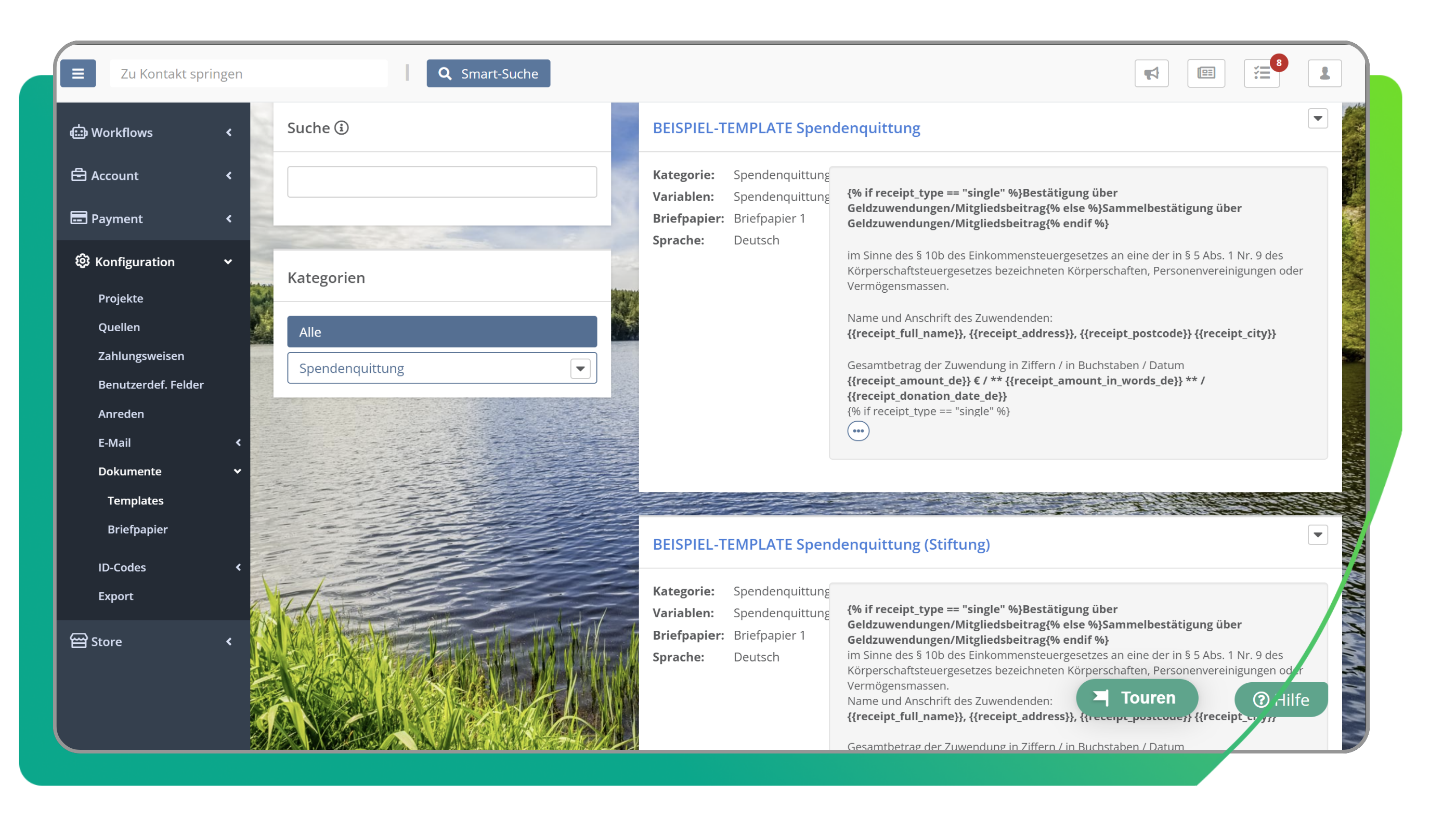 Spendenquittungen Muster