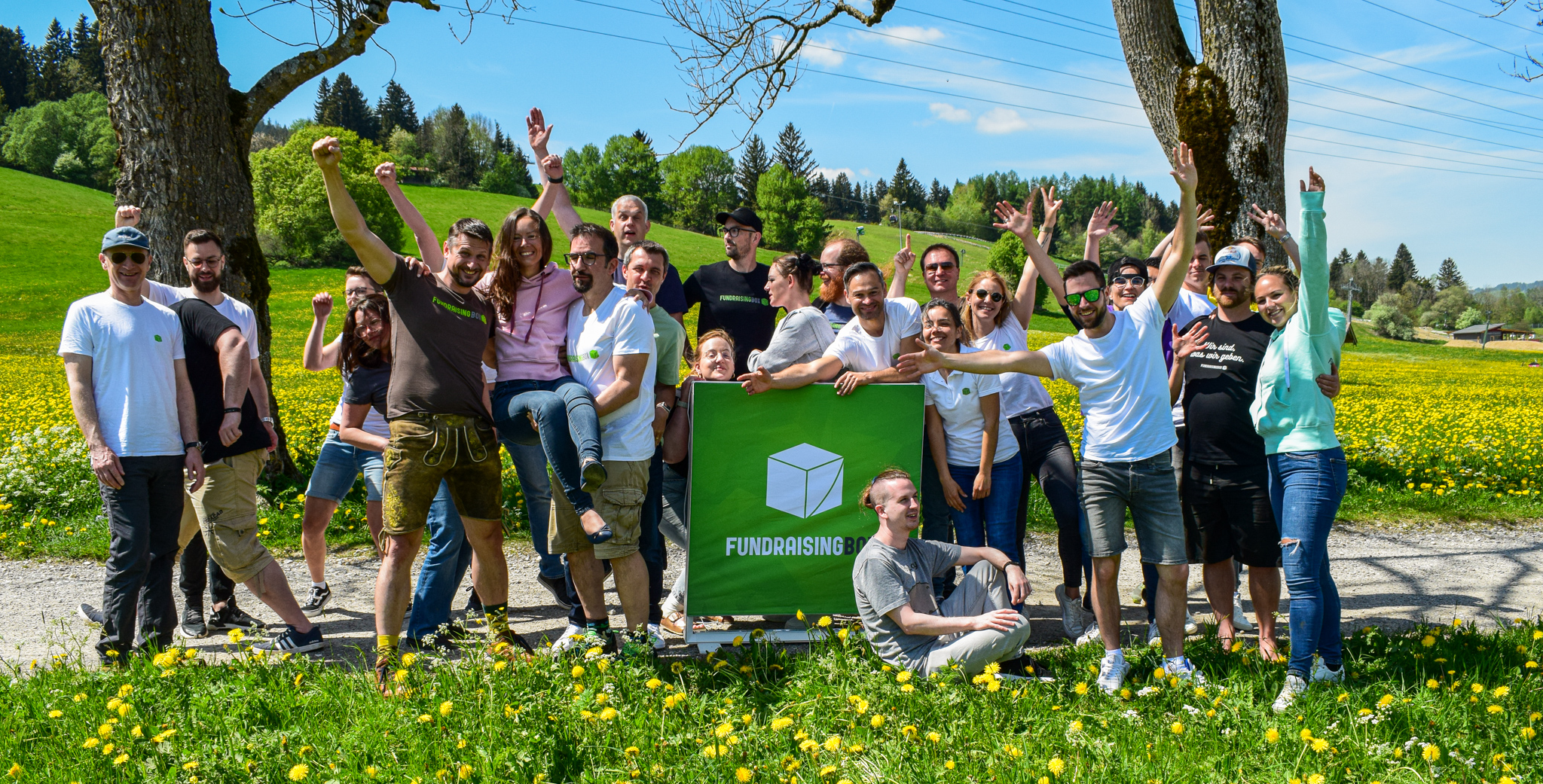 Teamfoto Wikando im Frühling