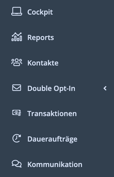 FundraisingBox CRM Vorteile Mit unserem FundraisingBox CRM kannst Du zusätzlich über den neuen Menüpunkt “Double Opt-In”: