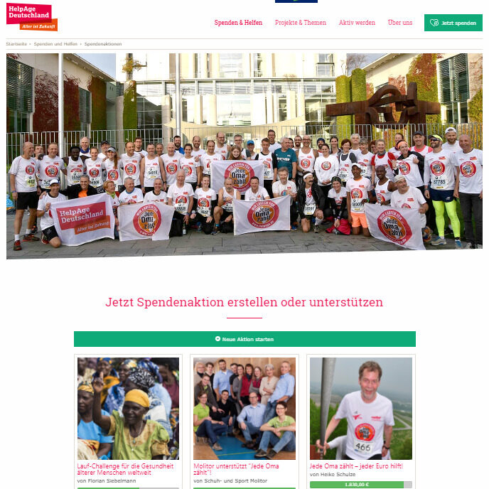 HelpAge Deutschland Spendenaktion