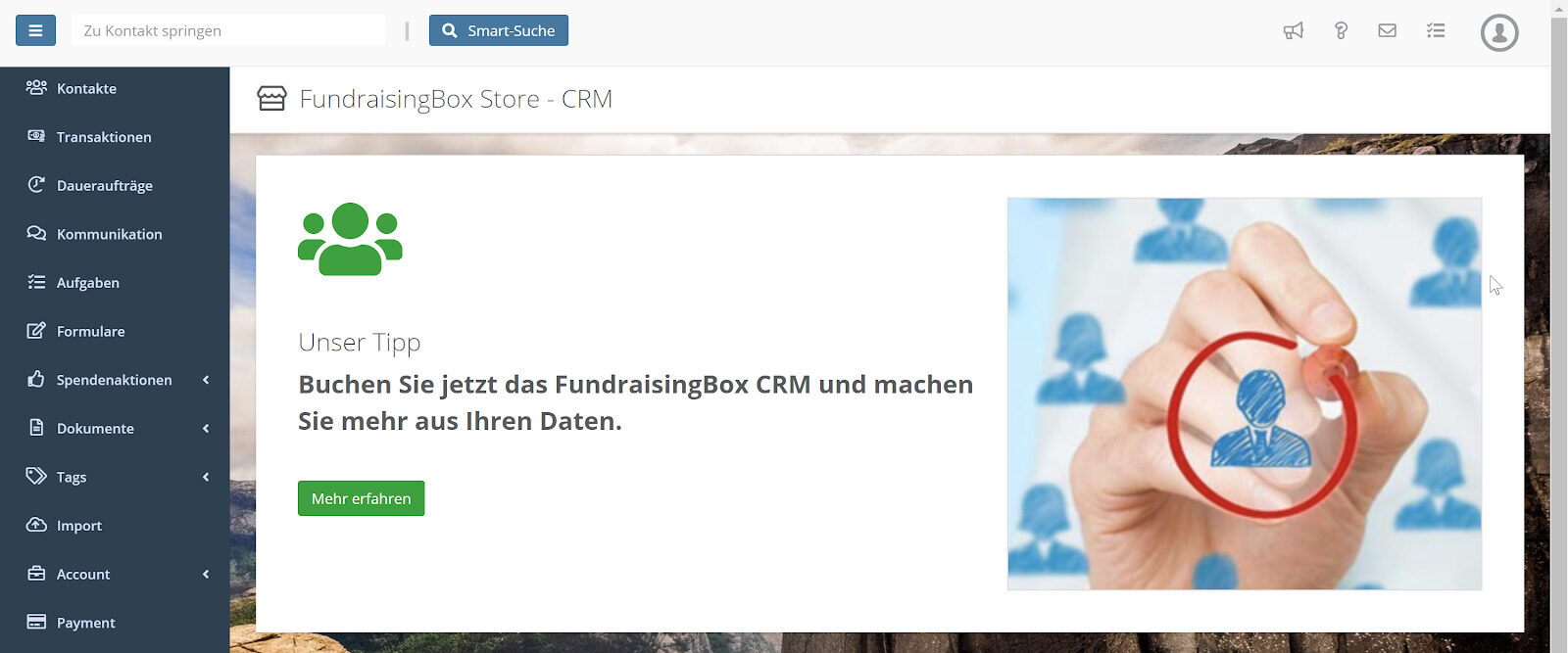 Relationship Management fuer Non Profits von FundraisingBox