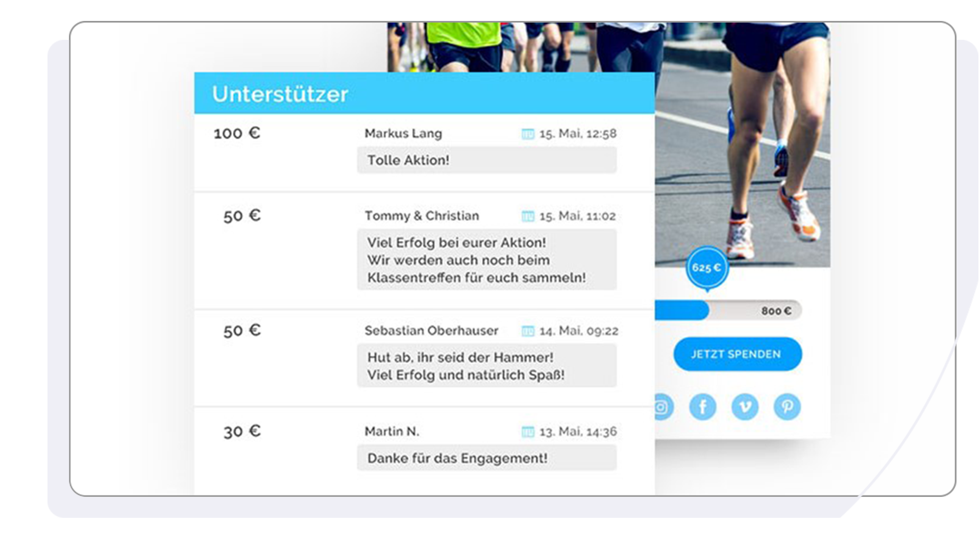 Spendenaktionen, Peer to Peer Fundraising mit der FundraisingBox