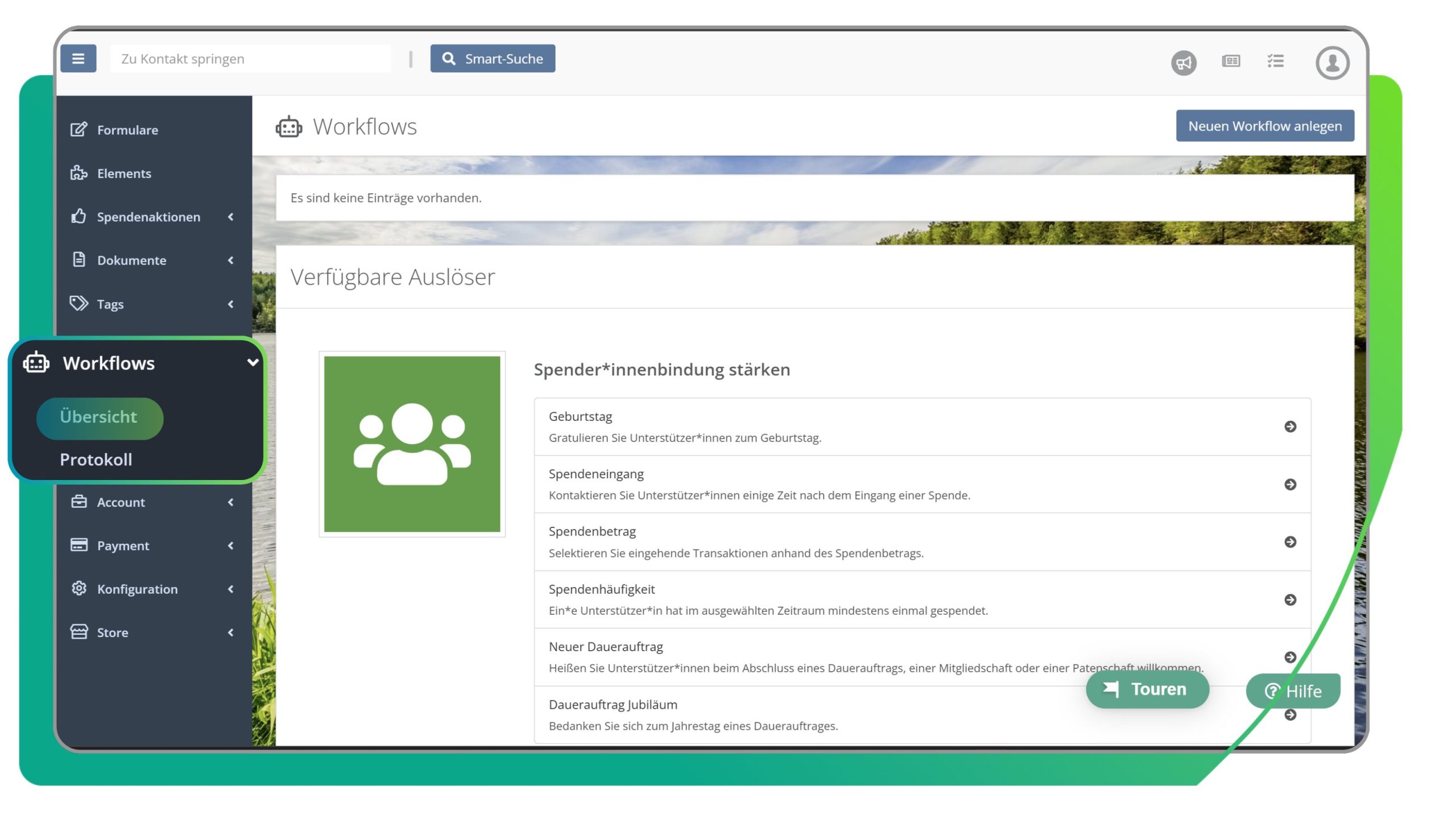 Übersicht Workflows