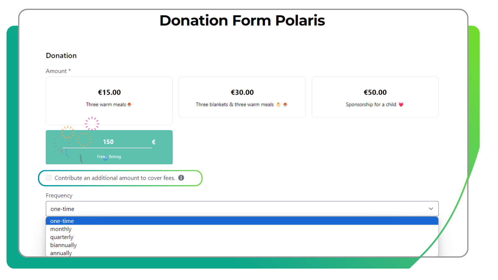 Donation form polaris offers many features and advantages