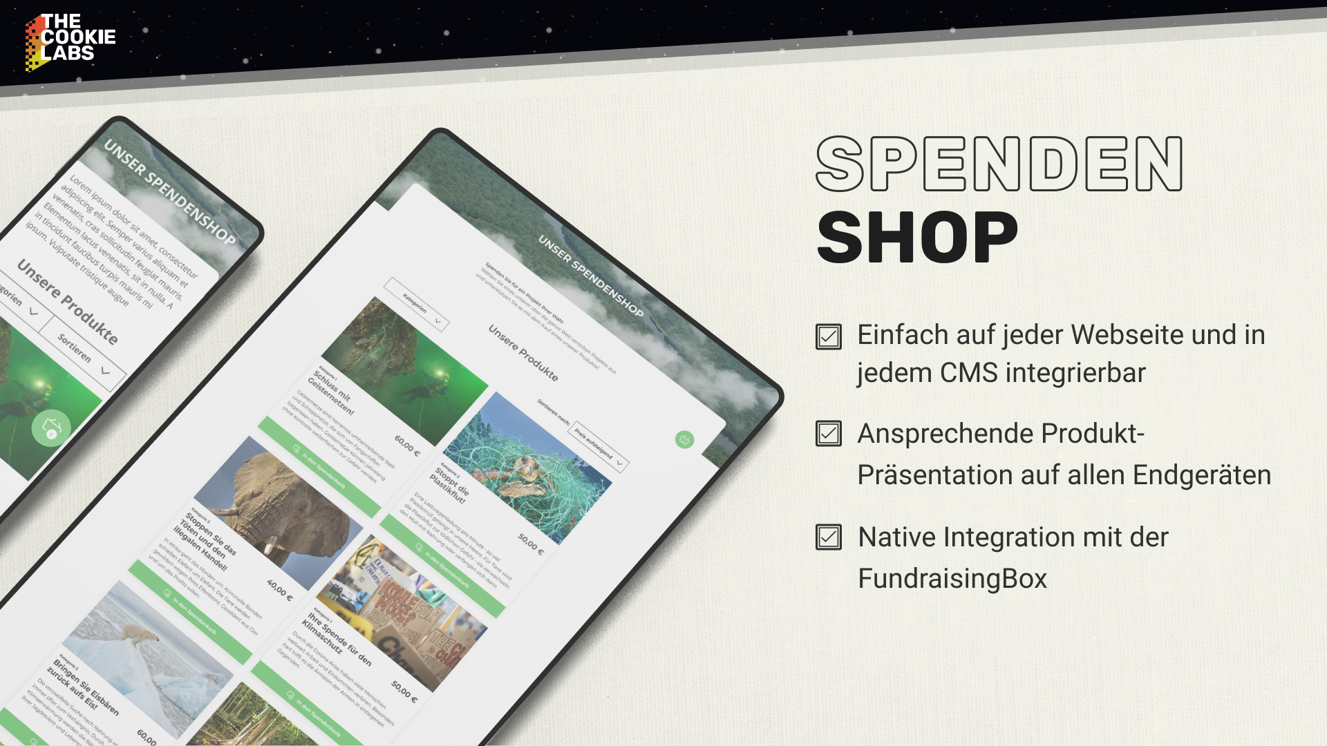 Vorteile Spendenshop