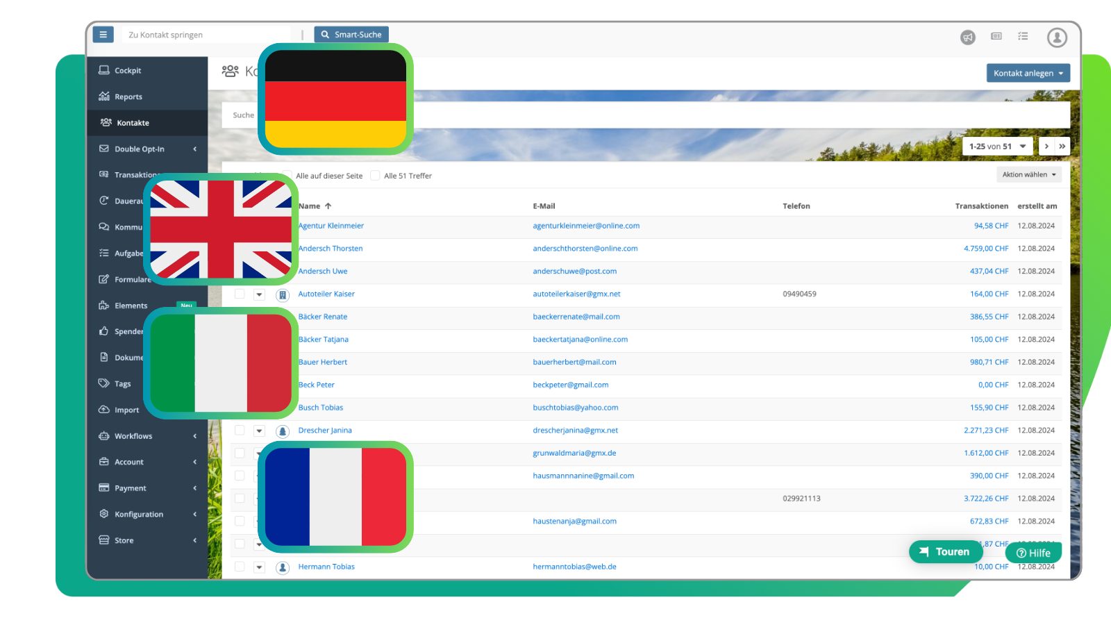 fundraisingbox Multilanguage