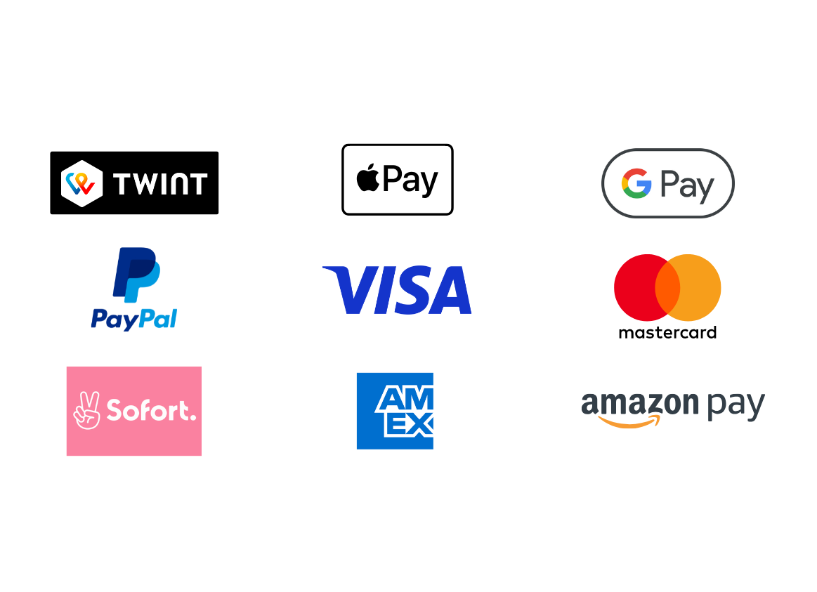 Logos der Zahlungsmethoden mit der FundraisingBox