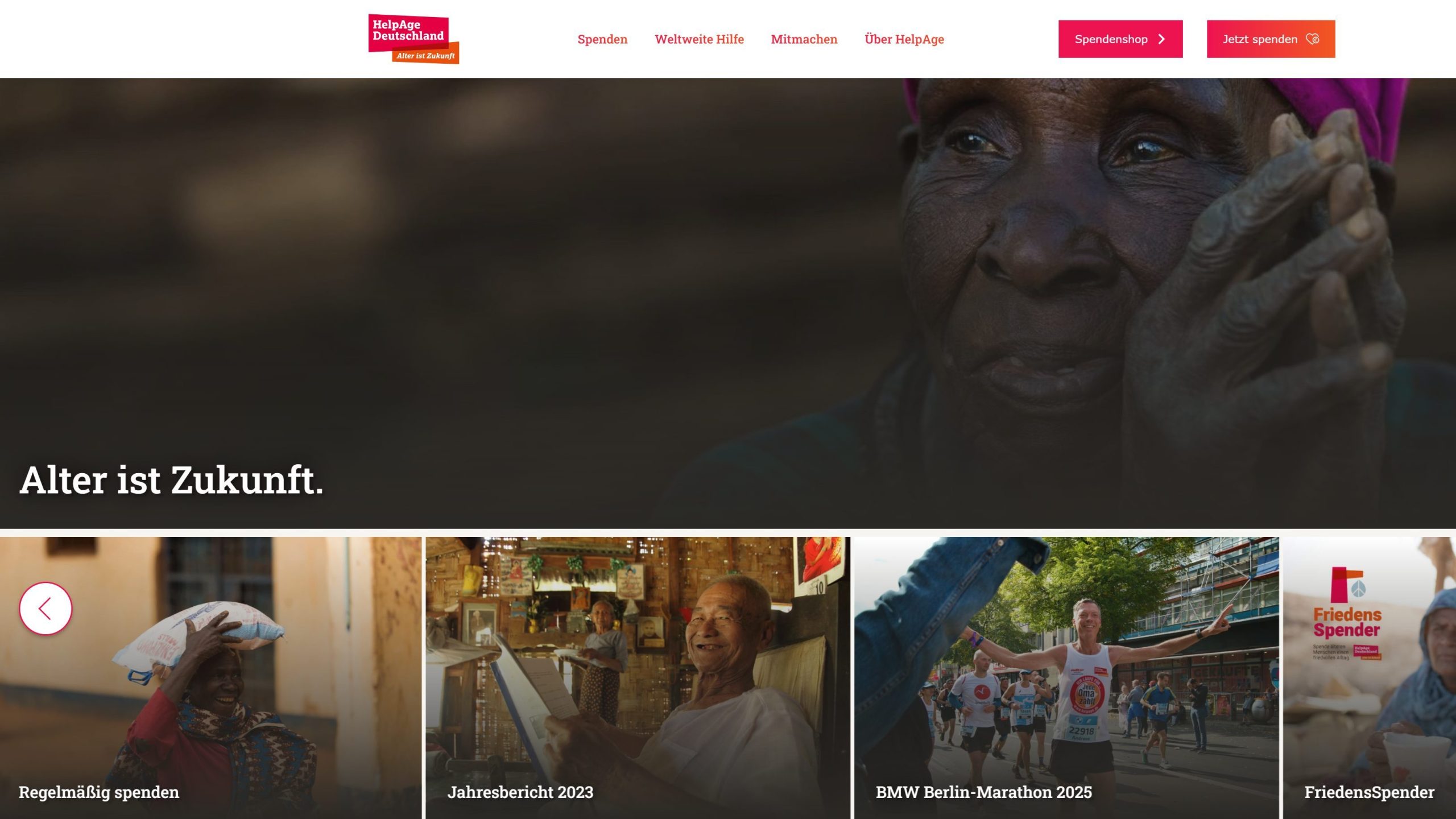HelpAge Startseite