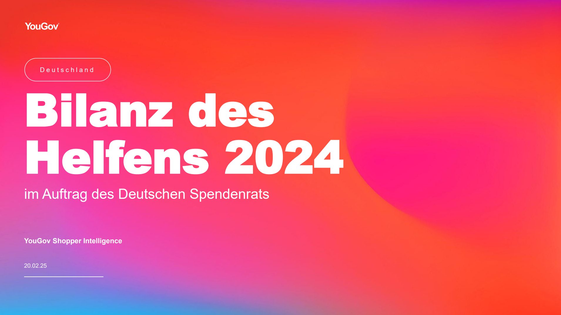 Titelseite des Reports Bilanz des Helfens 2024