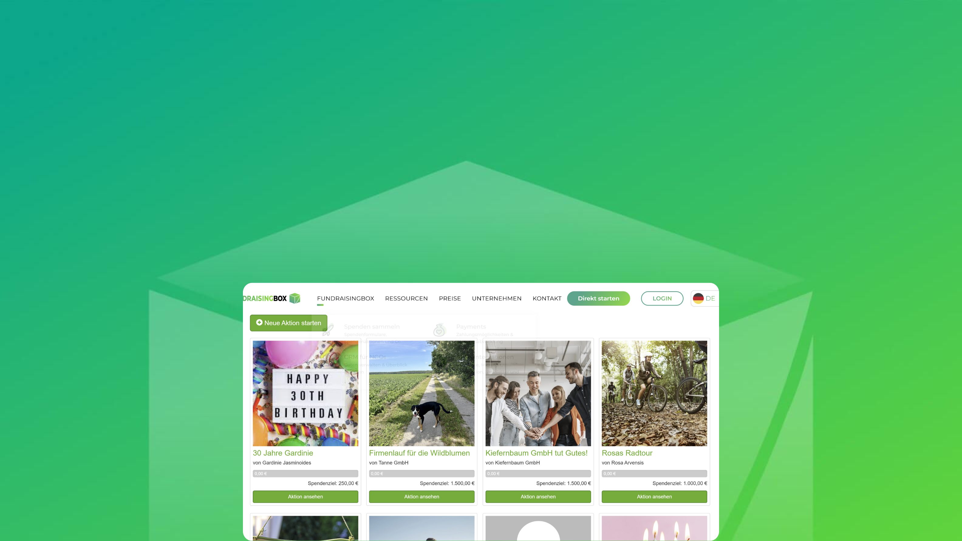 Spendenaktions-Tool-Header