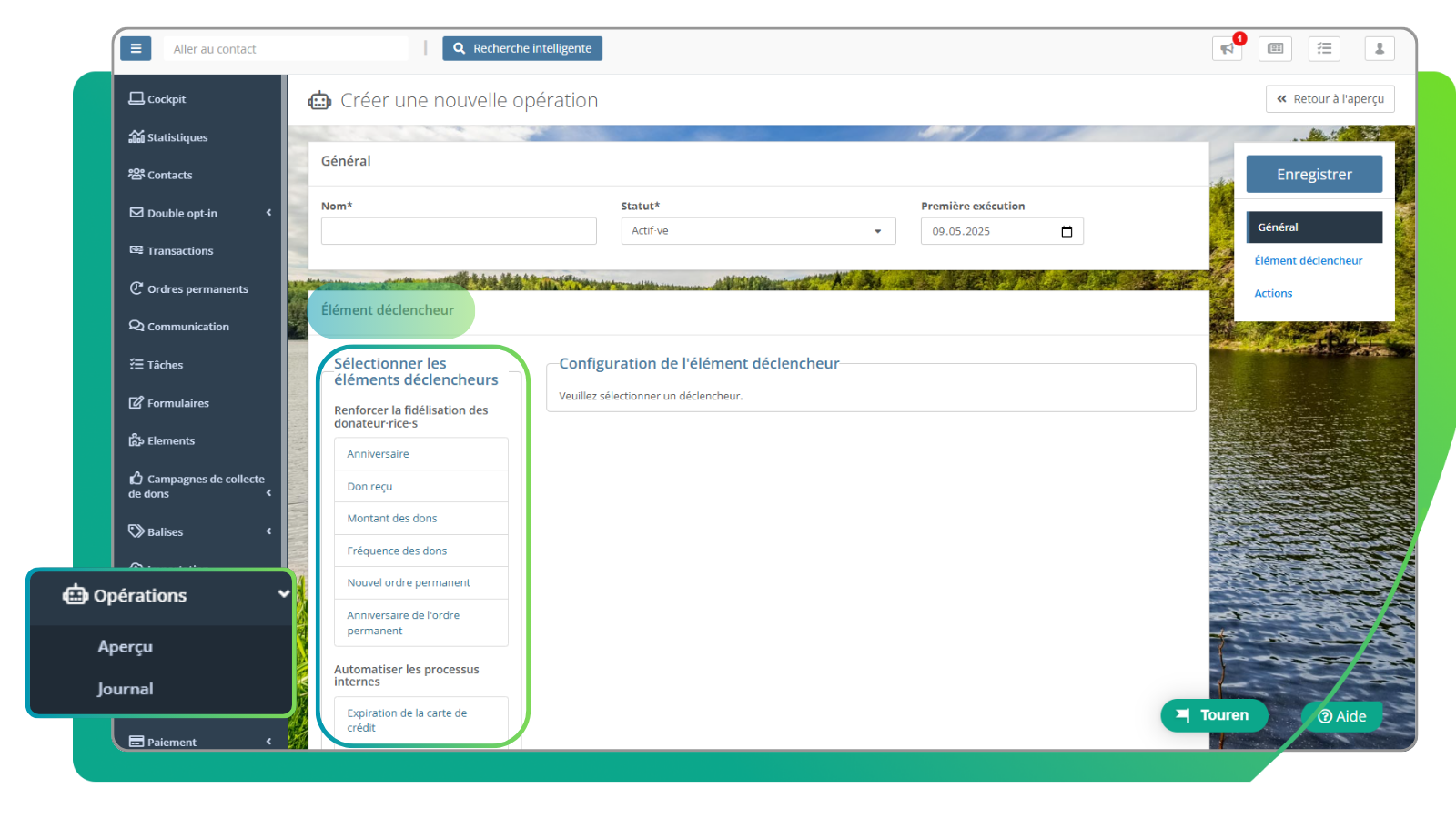Operations en FundraisingBox