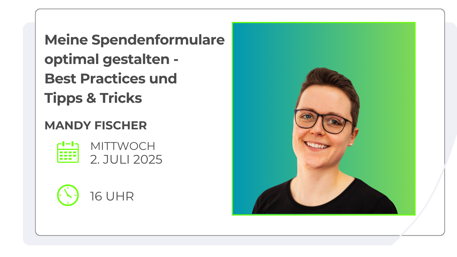 Webinar Spendenformular