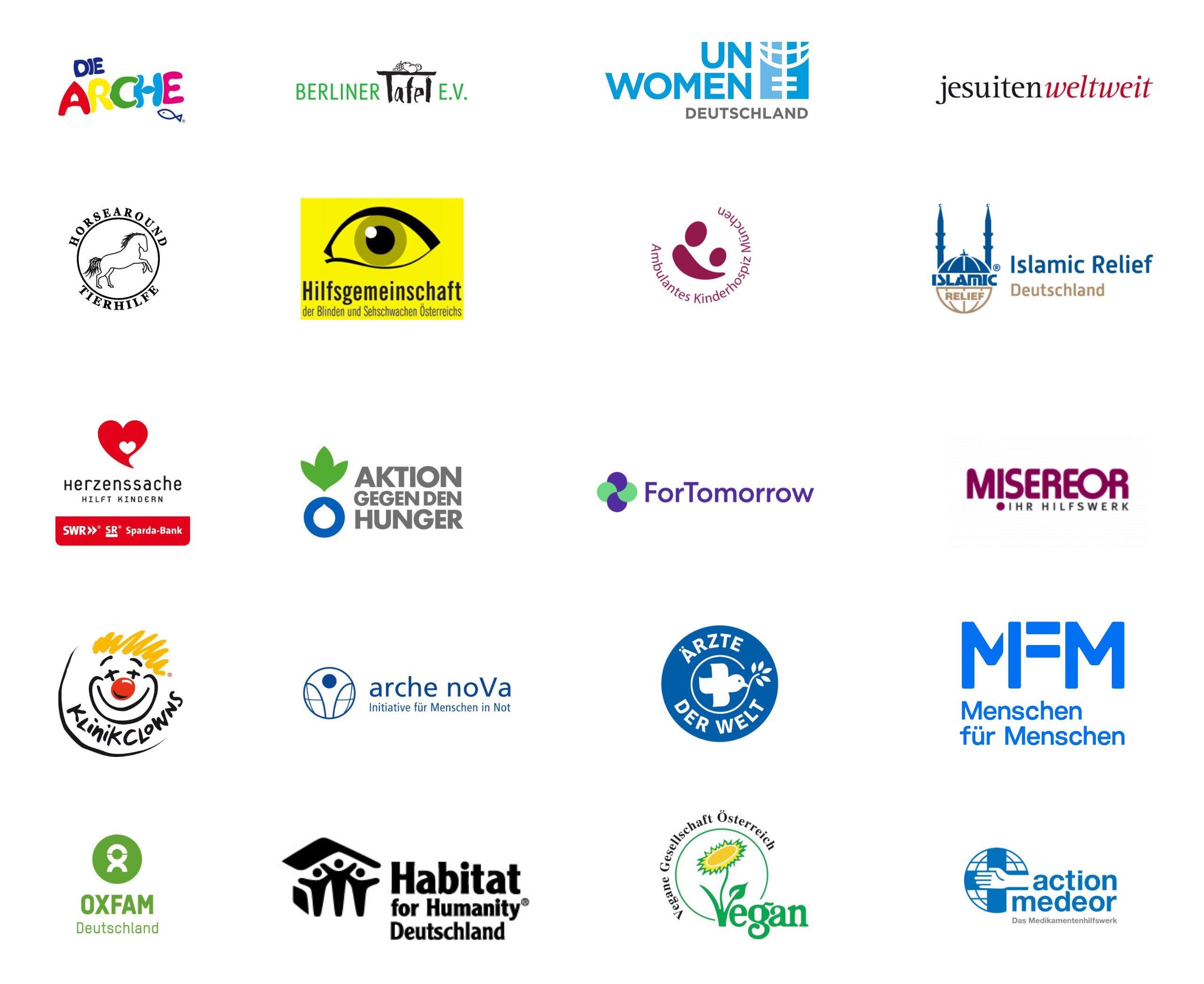 Logos Kunden der FundraisingBox